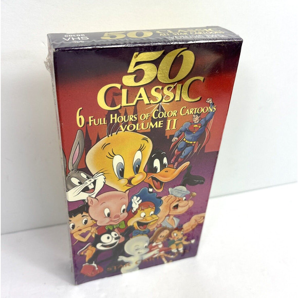 Classic Cartoons Volume 2 VHS 90s Vtg New Sealed Bugs Bunny Tweety Betty Boop - Picture 2 of 5